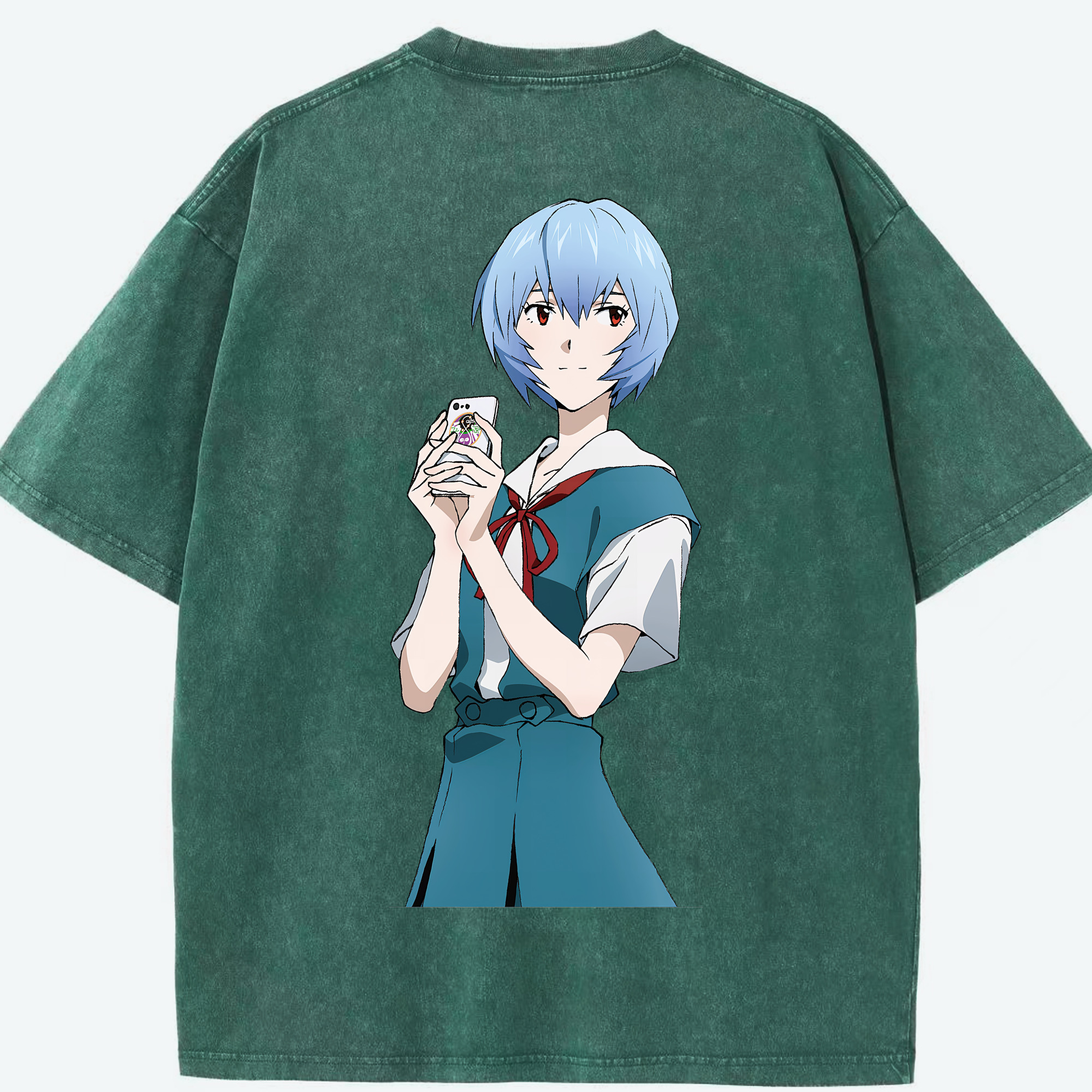 （画像用） EVA 新世紀エヴァンゲリオン 綿100% ヴィンテージ風 半袖Tシャツ（背面プリント）